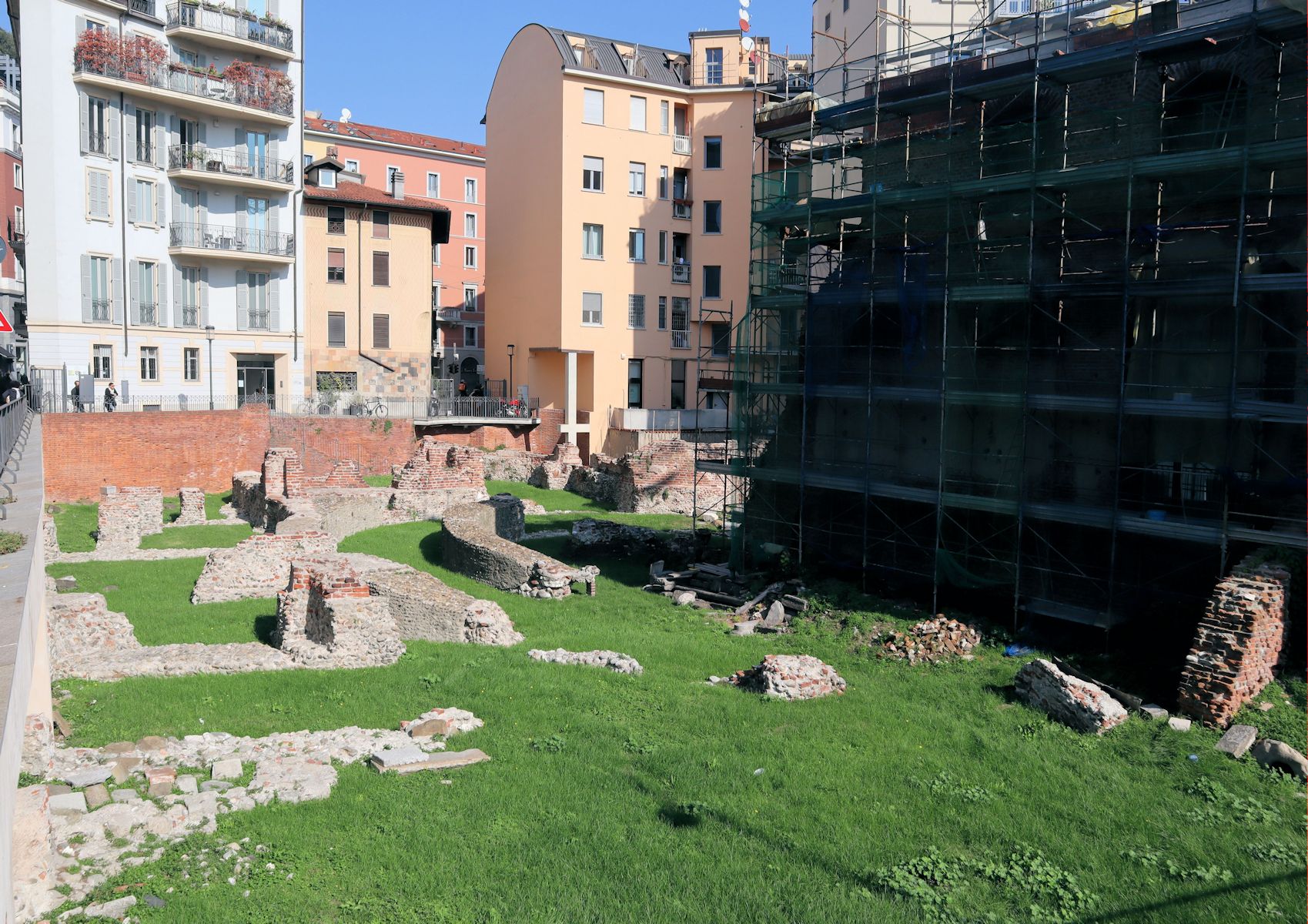 Reste des römischen Kaiserpalastes in Mailand